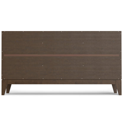 Walnut Brown 60" Sideboard Buffet with 3 Doors for Dining Room