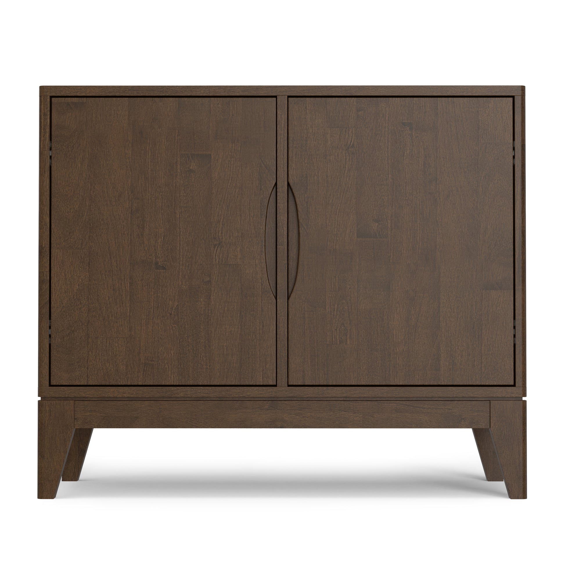 Walnut Brown Sideboard Buffet - 38" Wide Storage Cabinet for Dining Room