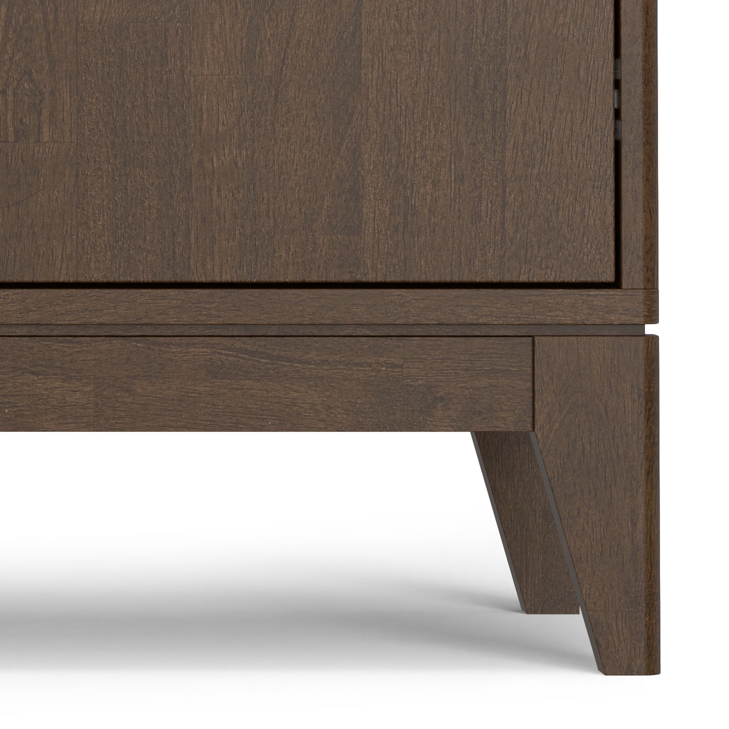 Walnut Brown Sideboard Buffet - 38" Wide Storage Cabinet for Dining Room