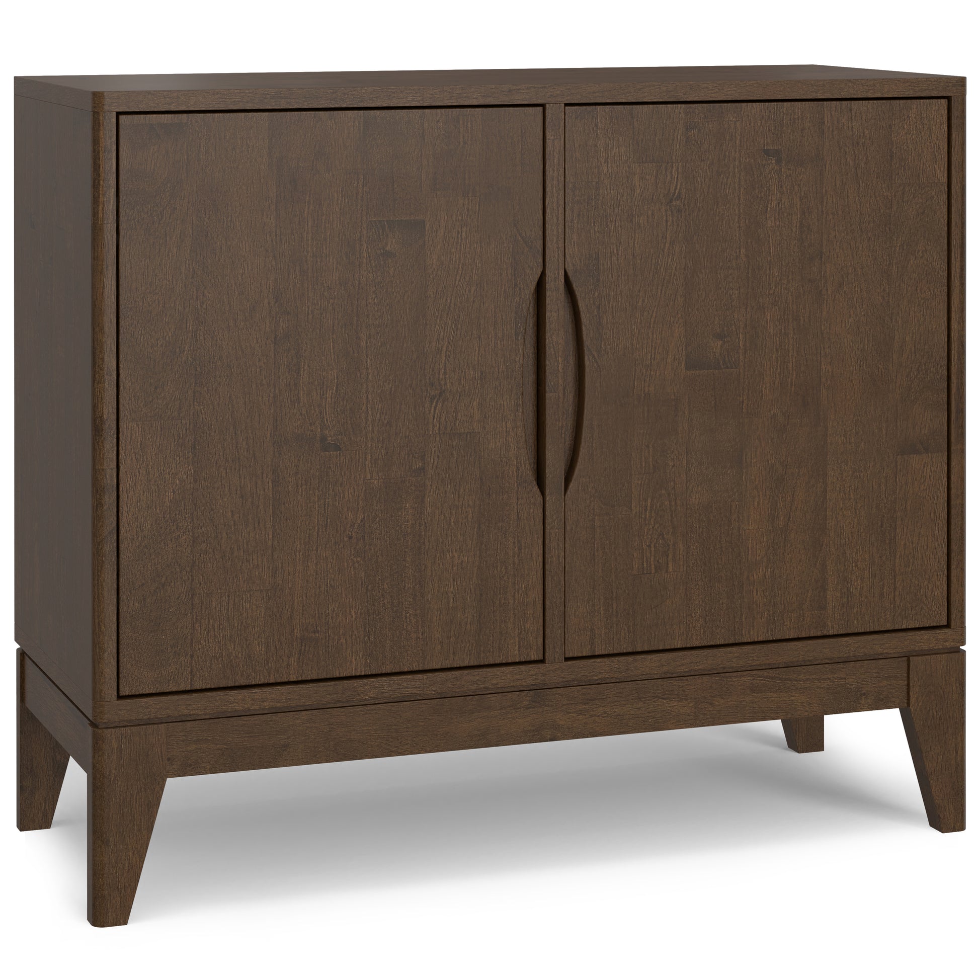 Walnut Brown Sideboard Buffet - 38" Wide Storage Cabinet for Dining Room