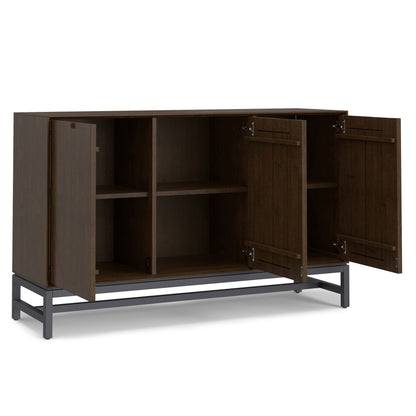 Walnut Wood Sideboard Buffet for Dining Room Storage in Walnut Brown
