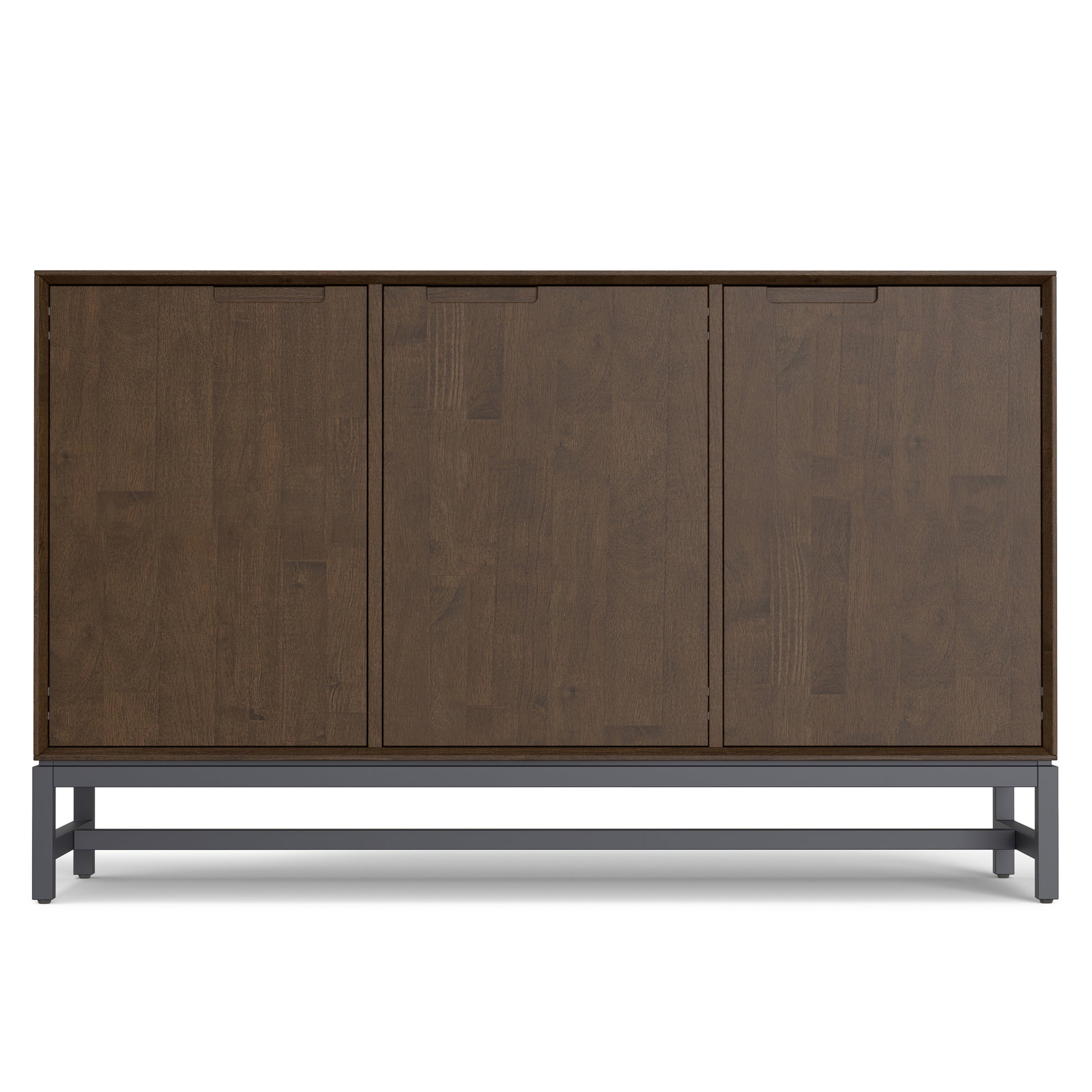 Walnut Wood Sideboard Buffet for Dining Room Storage in Walnut Brown