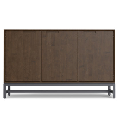 Walnut Wood Sideboard Buffet for Dining Room Storage in Walnut Brown