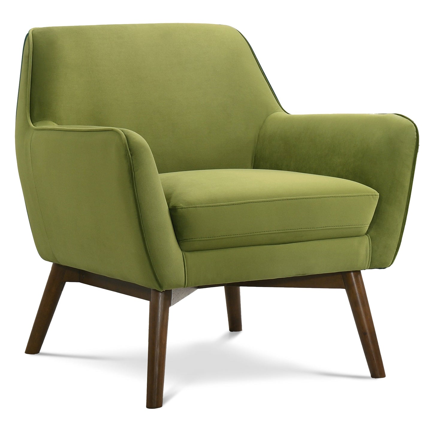 Panom Pistachio Green Velvet Lounge Chair - Comfortable Accent Seating