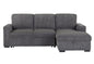 Melody Grey Sectional with Pullout