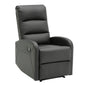 Dormi Contemporary Recliner Chair in Black Faux Leather