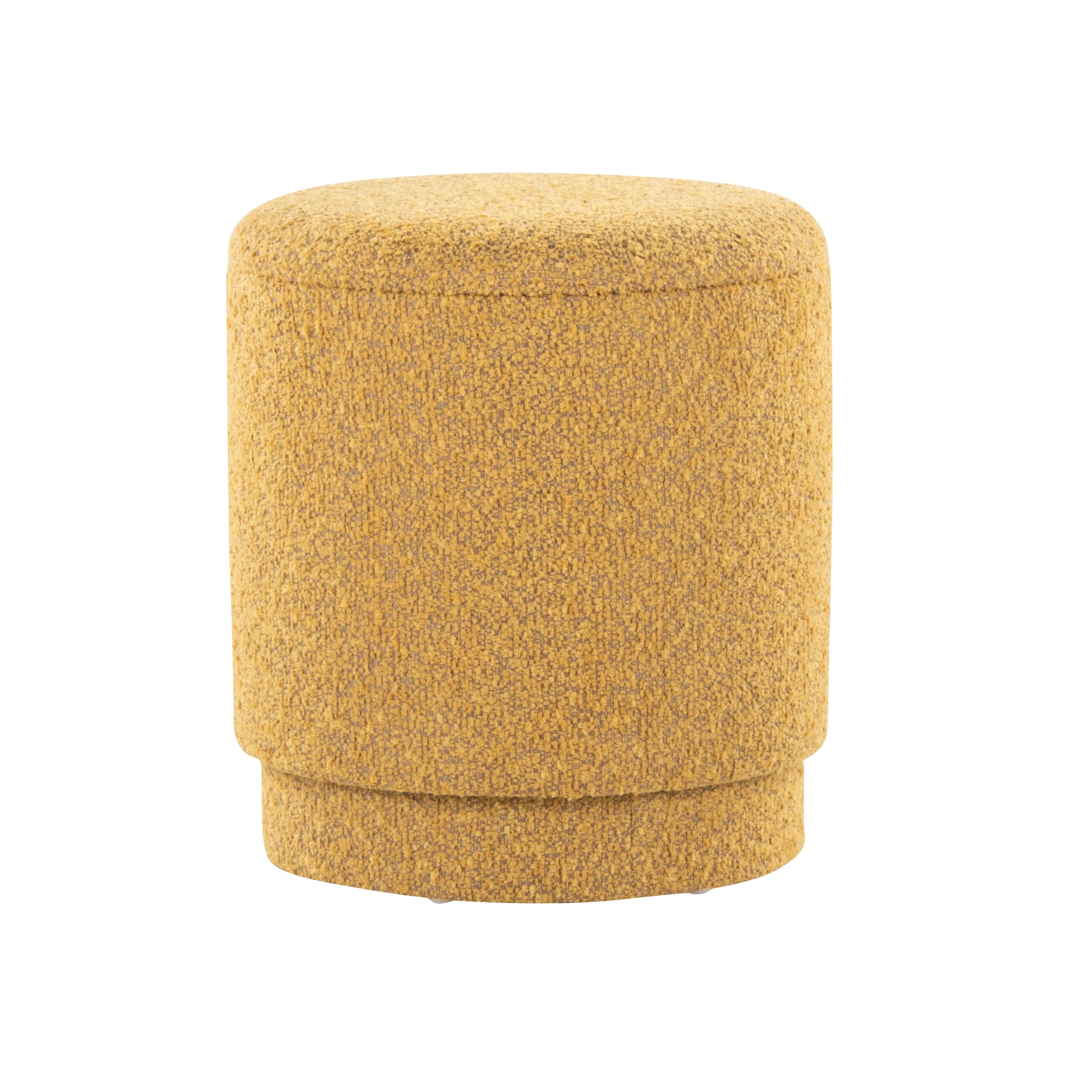 Ottoman Set in Yellow Fabric