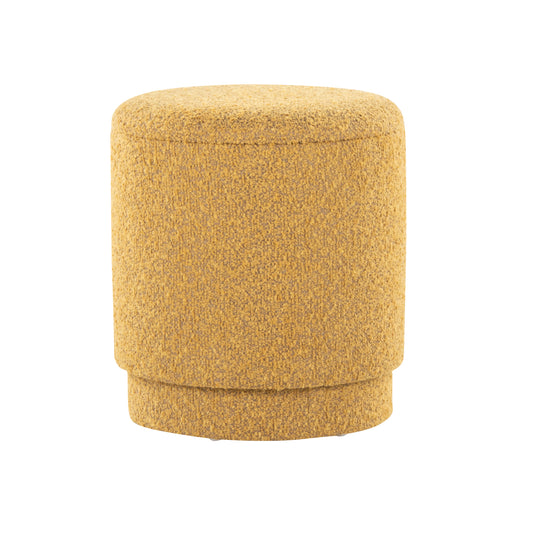 Ottoman Set in Yellow Fabric