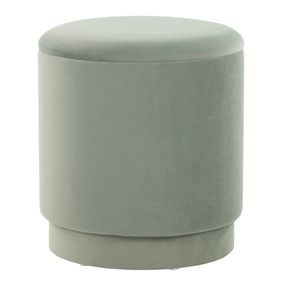 Ottoman Set in Light Green Velvet