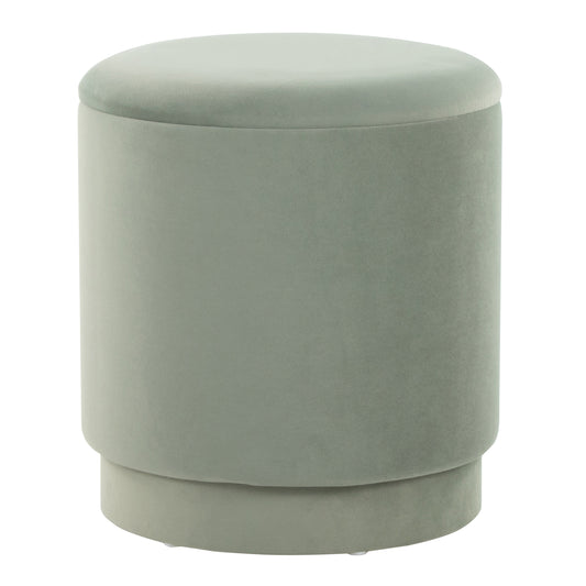 Ottoman Set in Light Green Velvet