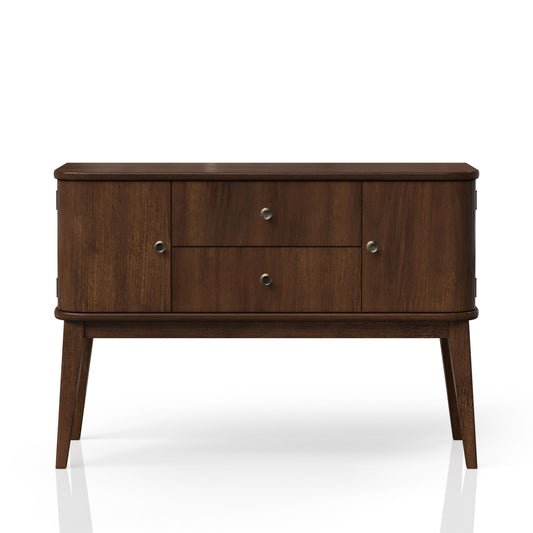 Mid Century Modern Server 2 Drawer and 2 Cabinet Server Cherry Finish