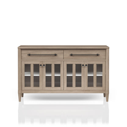 Power Raedy Buffet with Glass Cabinet Doors
