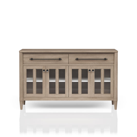 Power Raedy Buffet with Glass Cabinet Doors