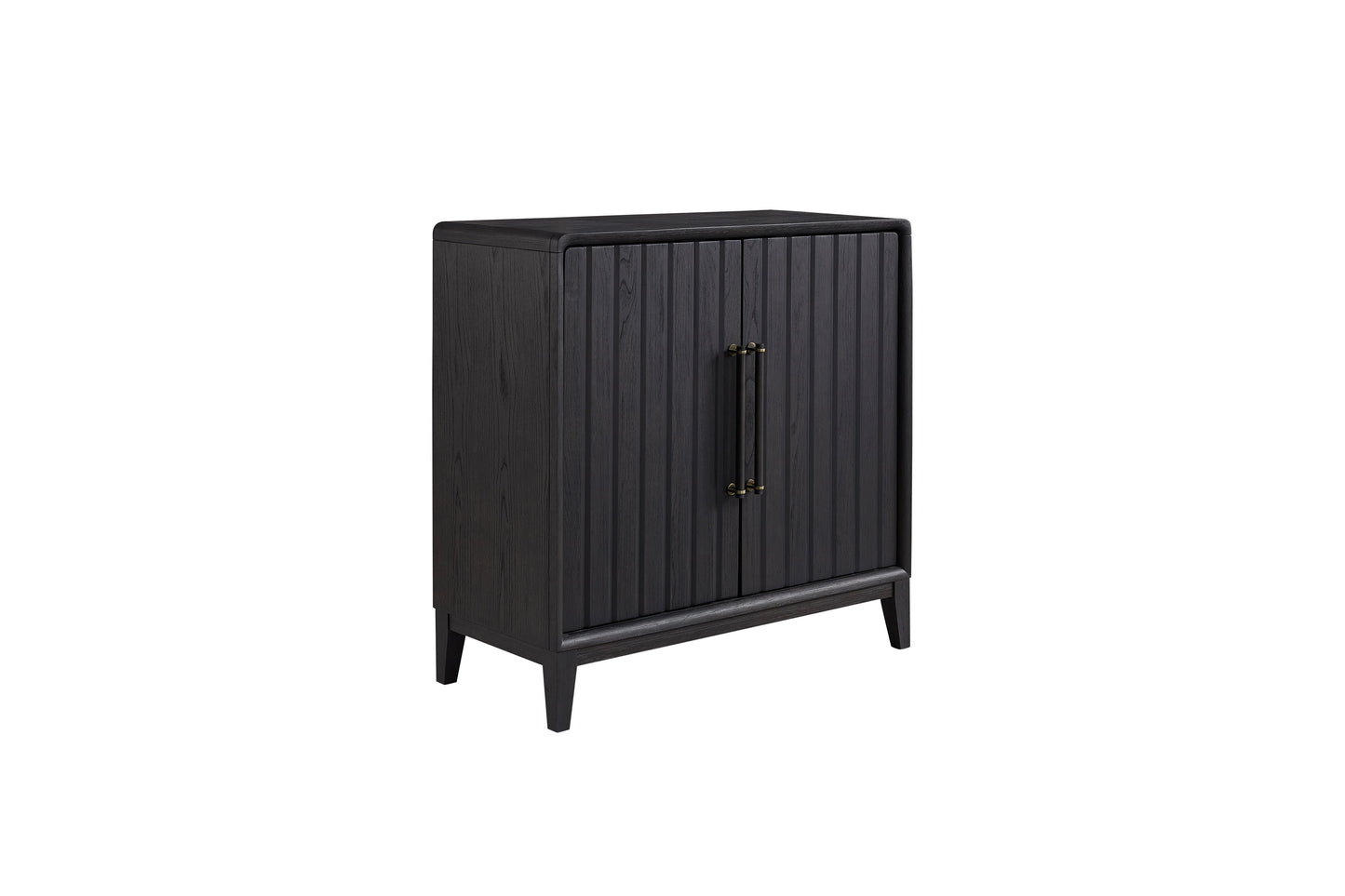 Black Solid Wood Wine Bar Cabinet - 18x41x40"