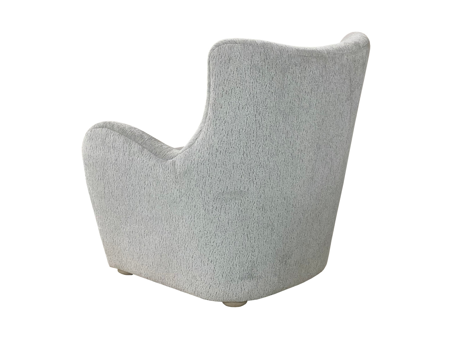 Gray Upholstered Swivel Accent Chair - 32"W