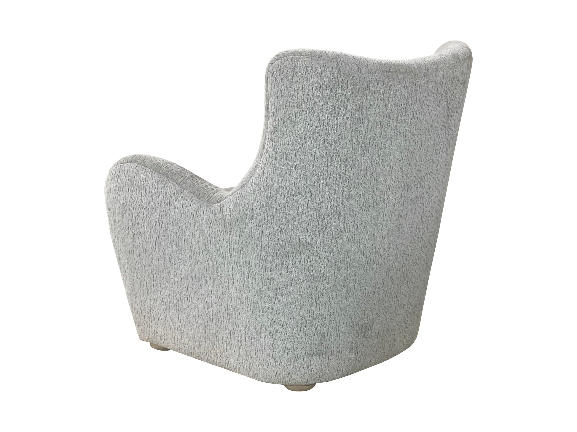 Gray Upholstered Swivel Accent Chair - 32"W