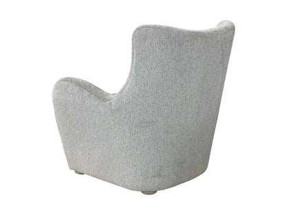 Gray Upholstered Swivel Accent Chair - 32"W