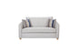 Loveseat in Sand Fabric - 2 Down Pillows