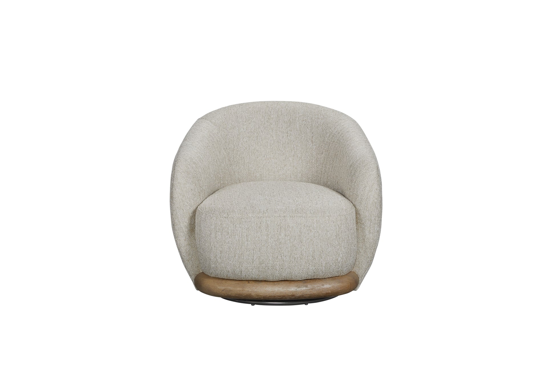 Swivel Wood Base Chair - Amazon Feather