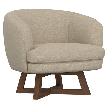 Swivel Accent Chair in Sand Beige