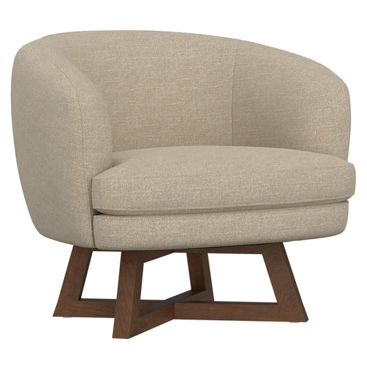 Swivel Accent Chair in Sand Beige