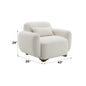 Darius Beige Boucle Accent Chair - Comfort & Style