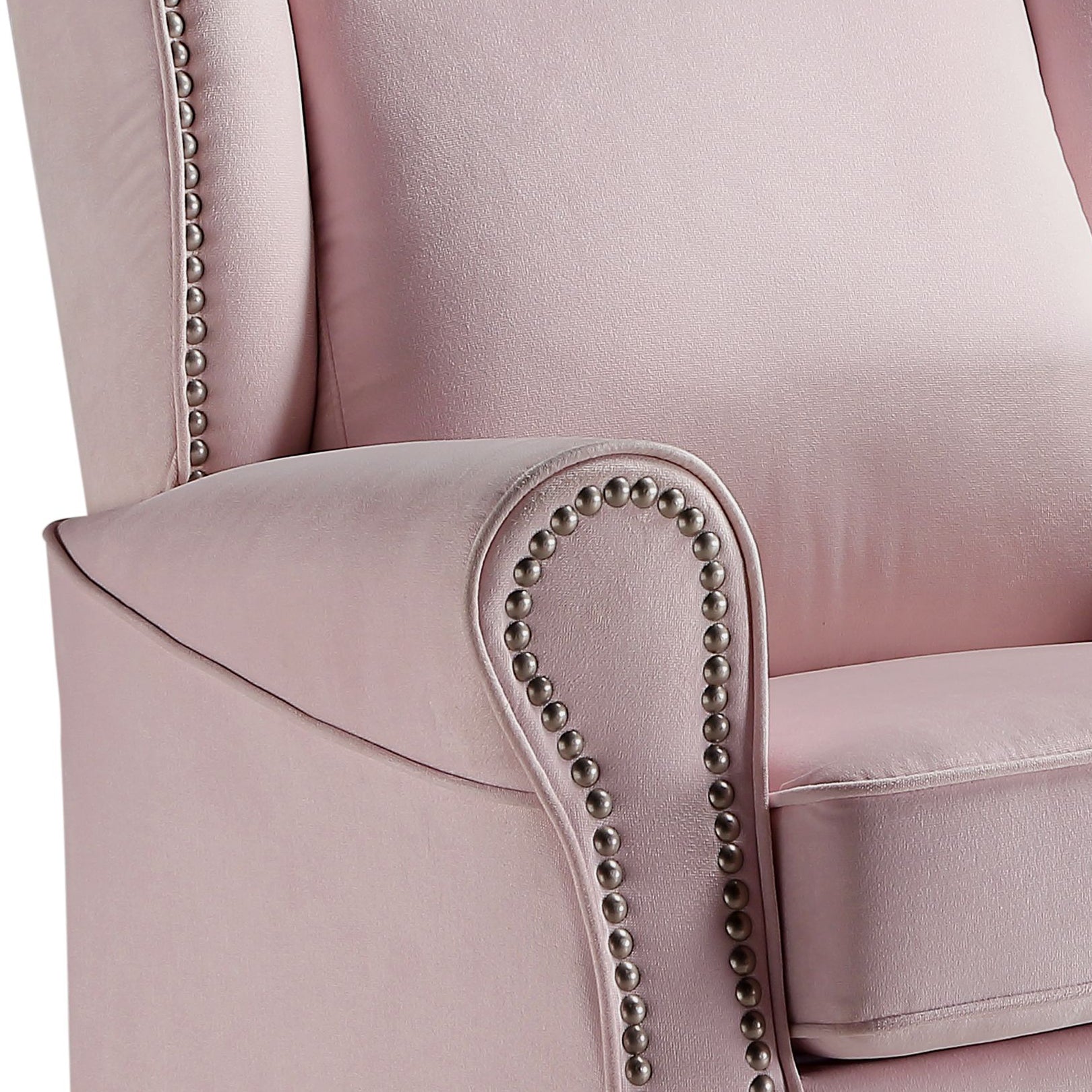 Tamaki Pink Fabric Glider Chair - Comfort & Style