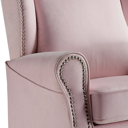 Tamaki Pink Fabric Glider Chair - Comfort & Style