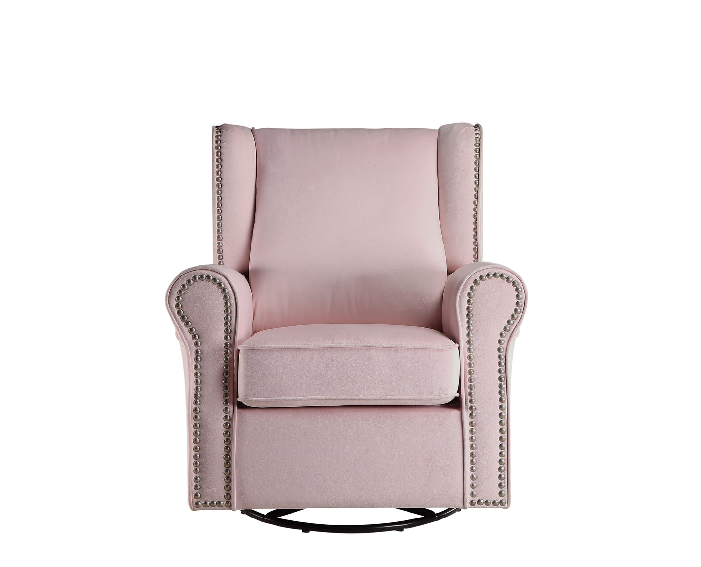 Tamaki Pink Fabric Glider Chair - Comfort & Style