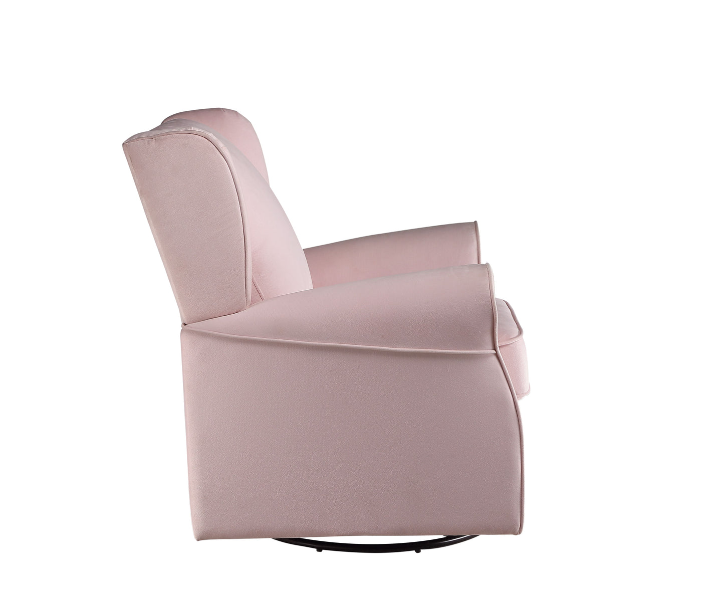 Tamaki Pink Fabric Glider Chair - Comfort & Style