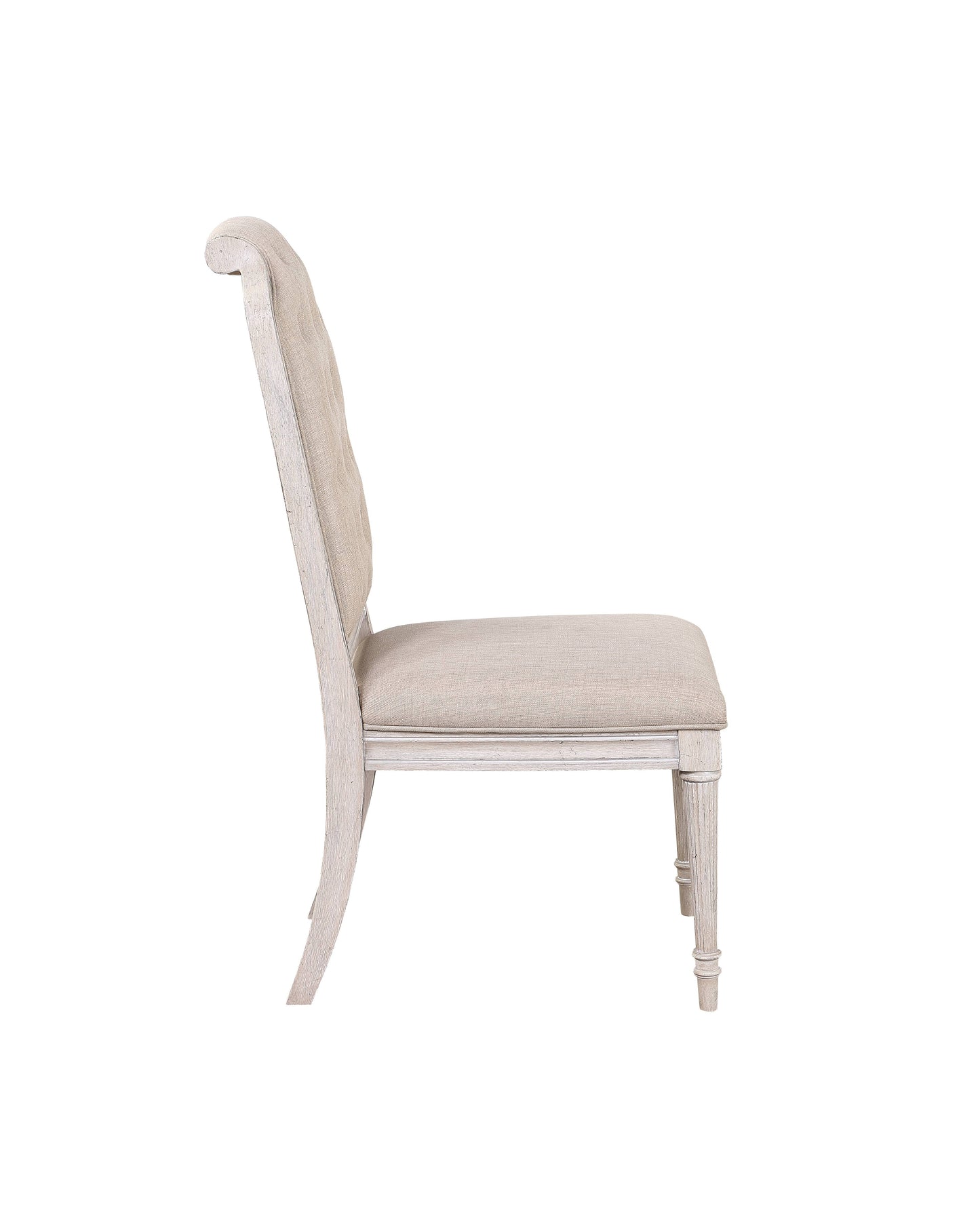 Champagne Fabric Side Chair - 27" Dining Chair for Living Room