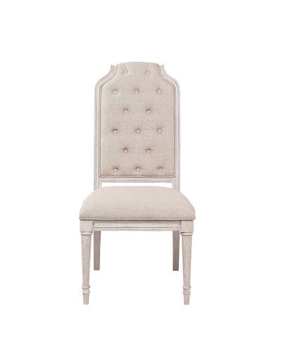 Champagne Fabric Side Chair - 27" Dining Chair for Living Room