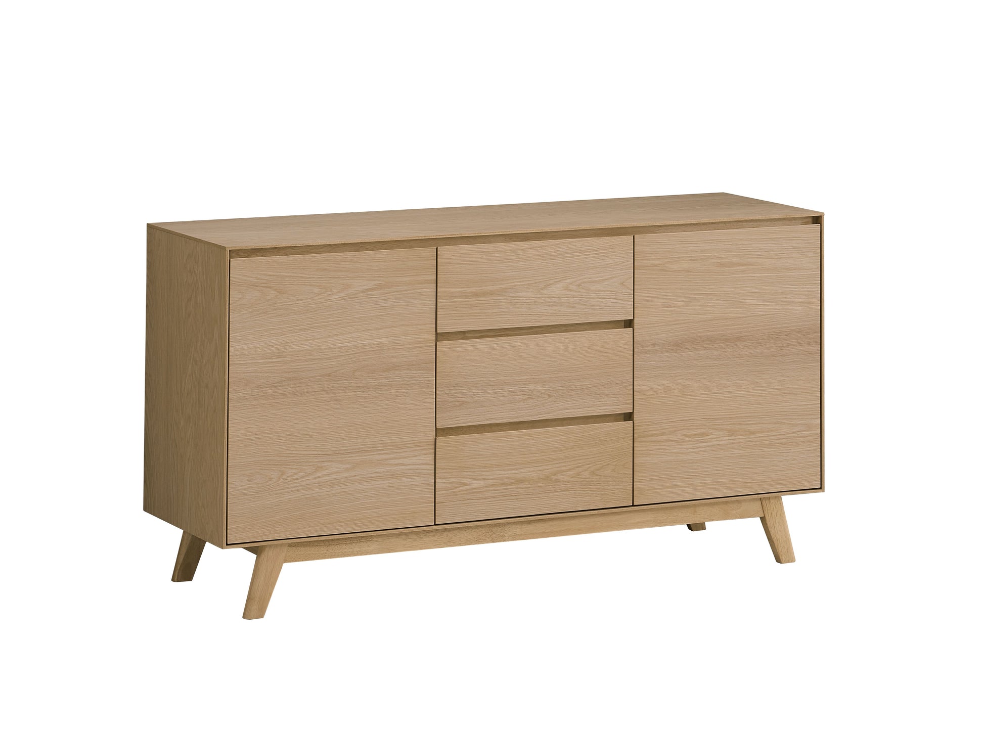 Oak Finish Server with 3/4 Extension Drawer