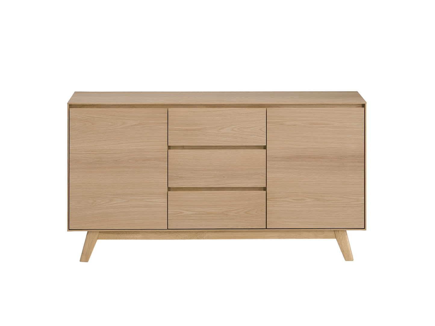 Oak Finish Server with 3/4 Extension Drawer