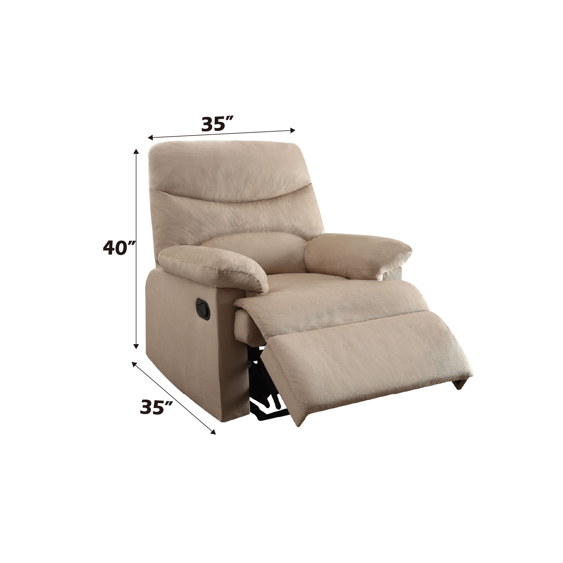 Arcadia Beige Recliner: Comfortable Motion Recliner