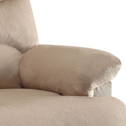 Arcadia Beige Recliner: Comfortable Motion Recliner