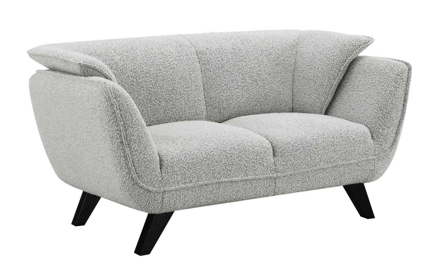 Nayeli Light Gray Boucle Loveseat