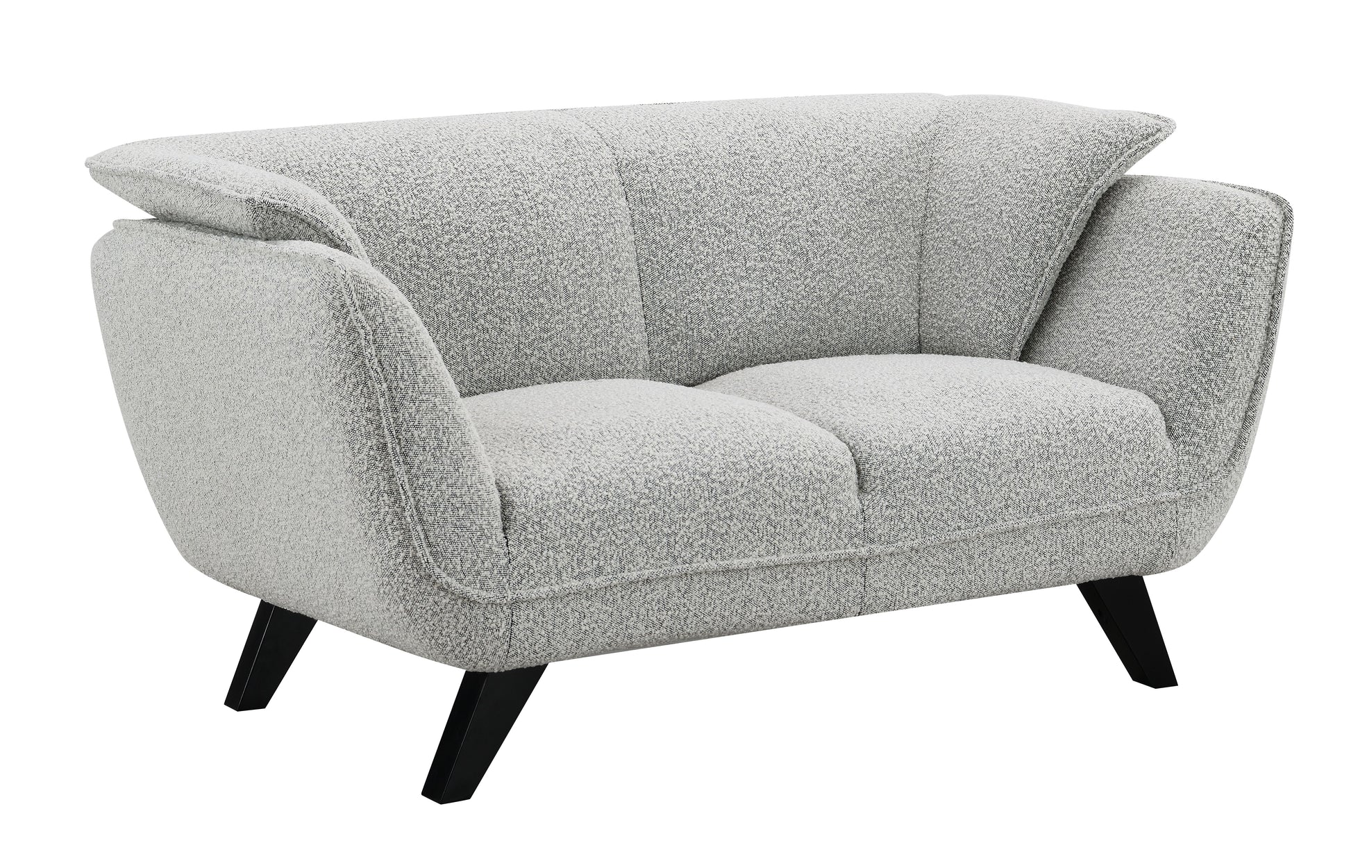 Nayeli Light Gray Boucle Loveseat