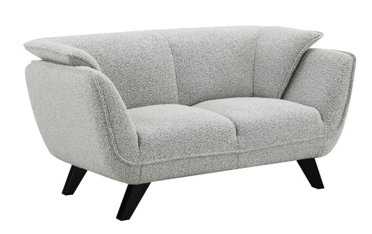 Nayeli Light Gray Boucle Loveseat