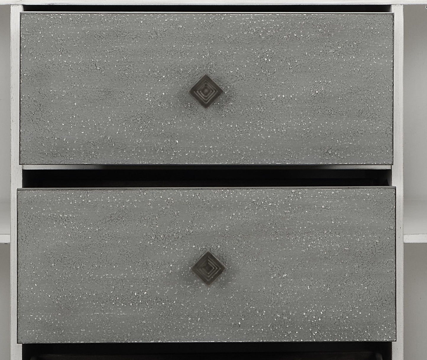 Katia Rustic Gray & Weathered White Server - Dining Storage Buffet