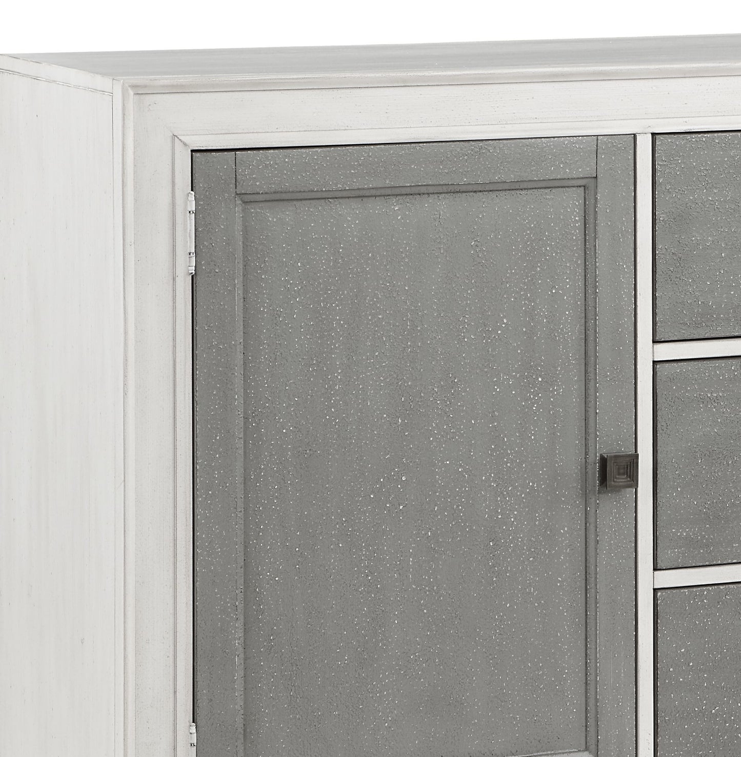 Katia Rustic Gray & Weathered White Server - Dining Storage Buffet