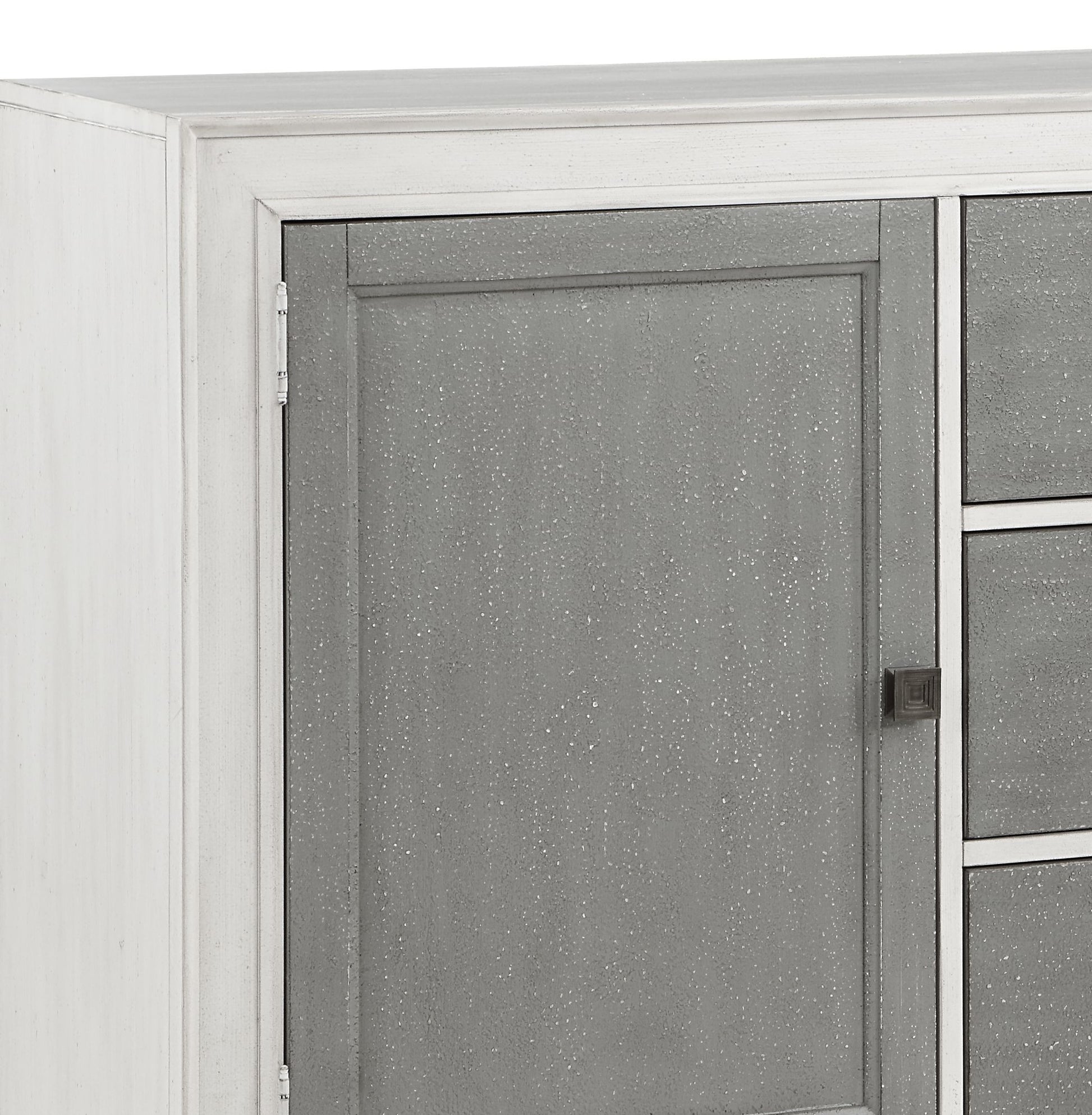 Katia Rustic Gray & Weathered White Server - Dining Storage Buffet