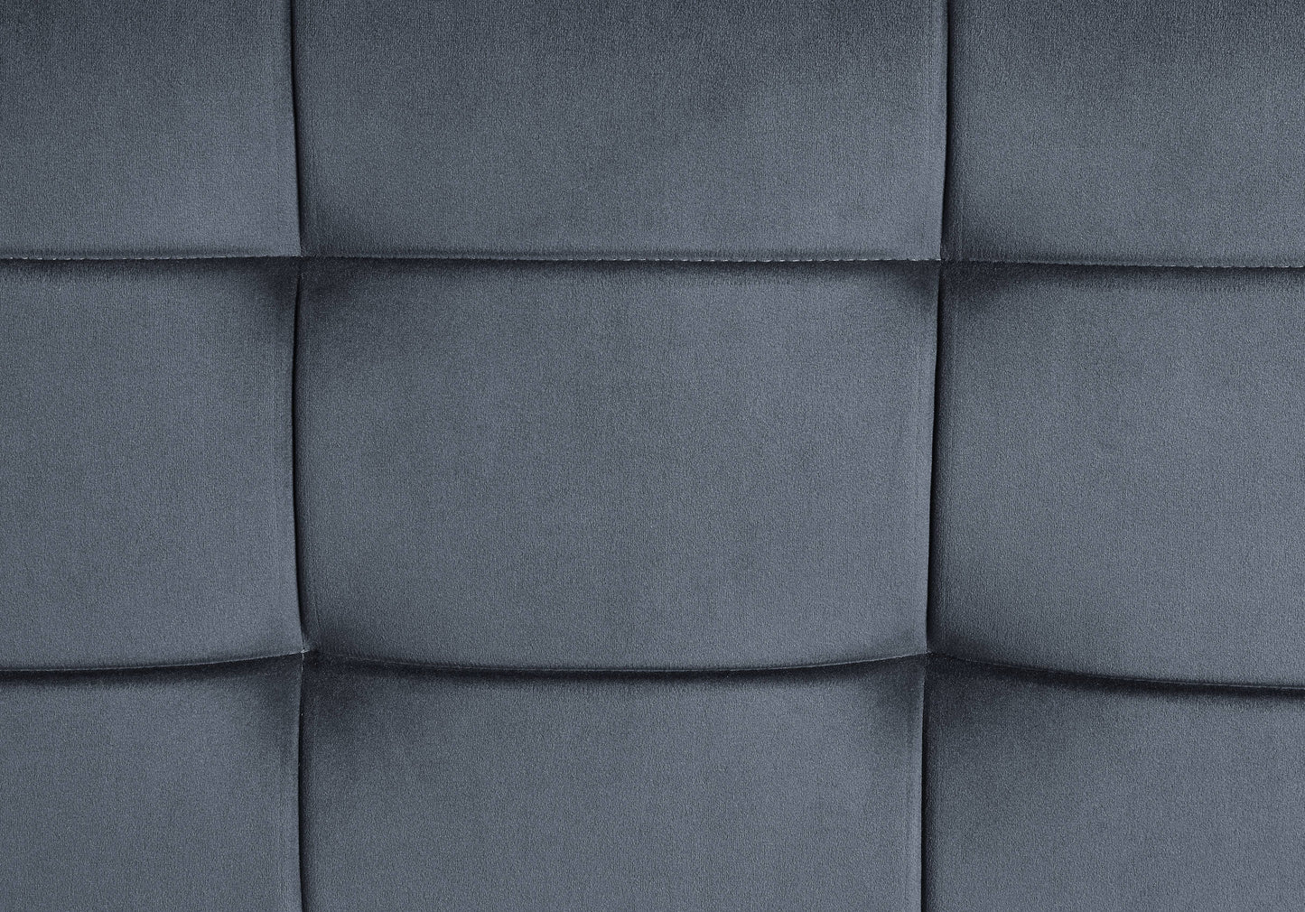 Gray Velvet Loveseat - 29" x 51" Metal Frame