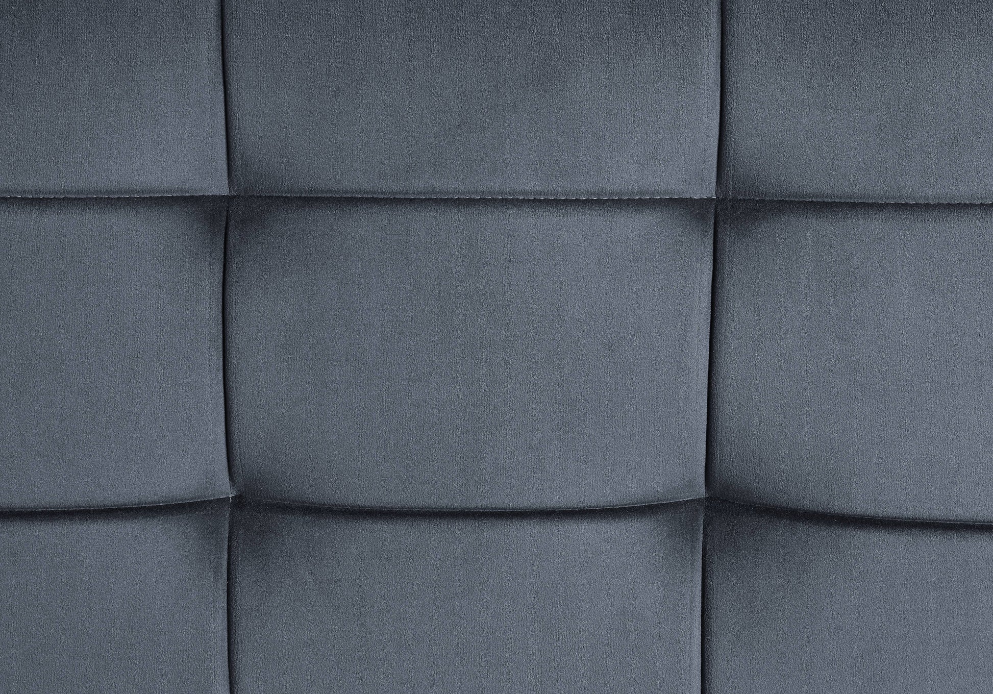 Gray Velvet Loveseat - 29" x 51" Metal Frame