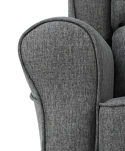 Fabien Gray Fabric Rocking Chair - Comfortable Accent Seating
