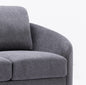 Gray Linen Loveseat for Modern Living Room Entertaining