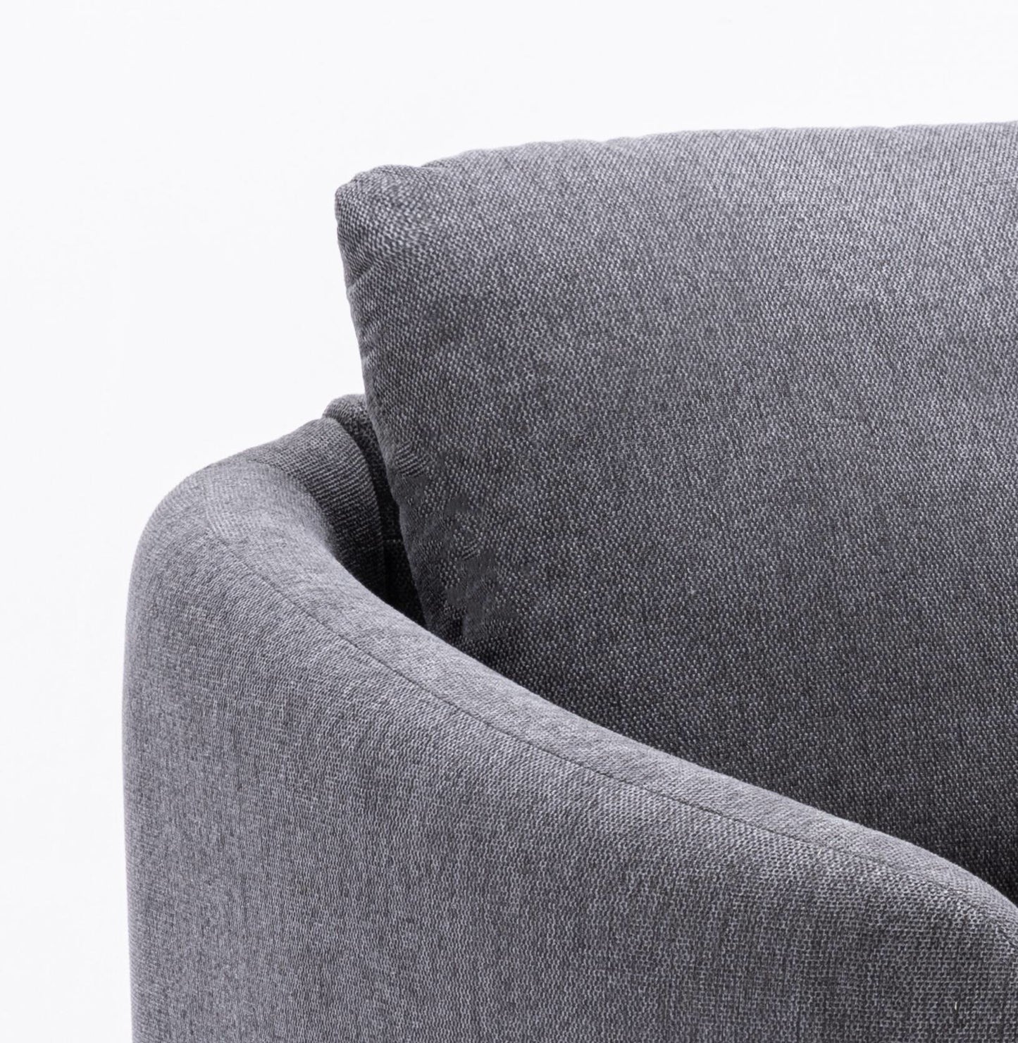 Yuina Gray Linen Chair - Comfortable Accent Seating