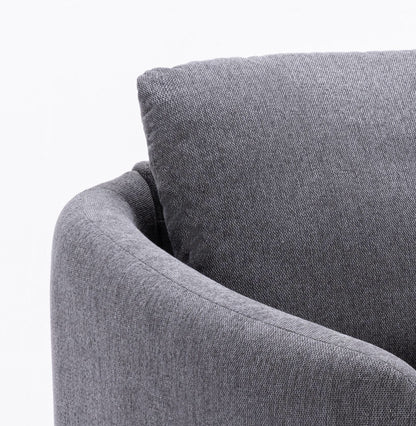Yuina Gray Linen Chair - Comfortable Accent Seating