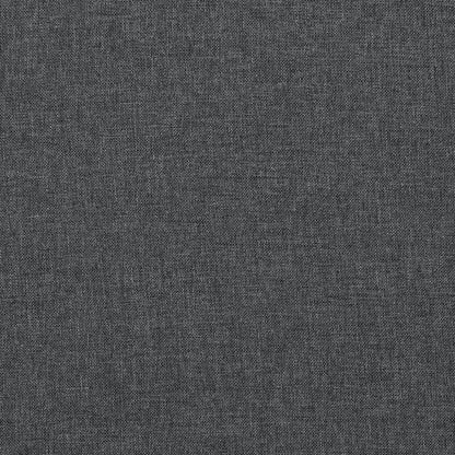 Dark Gray Linen Corner Sofa - 3 Seat with Storage
