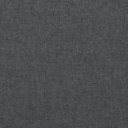 Dark Gray Linen Corner Sofa - 3 Seat with Storage